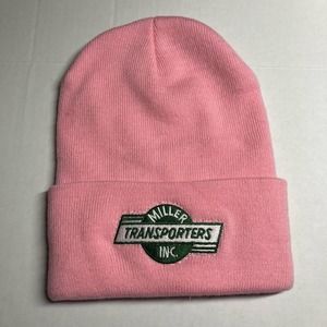 Millers Transporters Inc by  MPI Pink Beanie Pre-Owned Excellent Used Condition